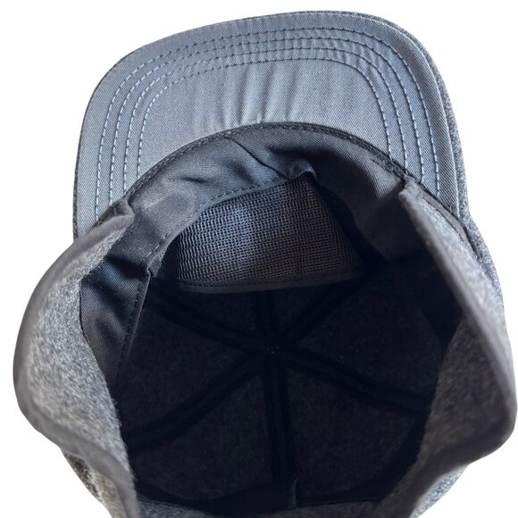 Gray Wool Blend Winter Cap Hat With Ear Flaps Medium USA Vintage Warm Winter - Picture 9 of 16